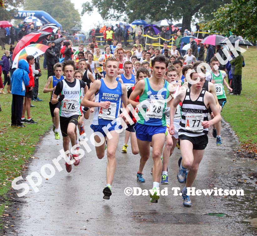 Start of the under-15 boys ERRA Natioanl Athletes Road Relay. Photo: David T. Hewitson/Sports for All Pics